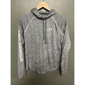 Under Armour Hoodie Womens Medium Gray Pullover Gym Training